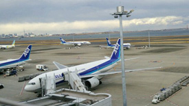 羽田空港展望デッキからの眺め